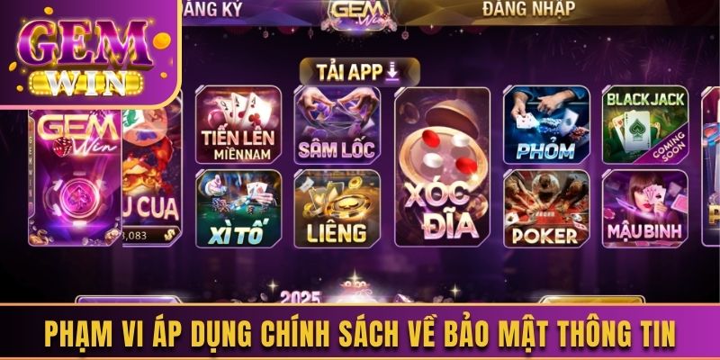 Phạm vi áp dụng cổng game chính sách về bảo mật thông tin